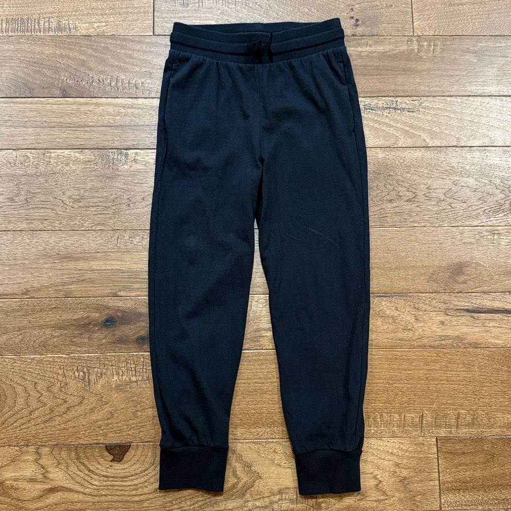 H&M Girls Cotton Black Jogger Pants - Size US 7